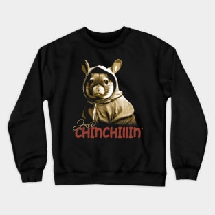 Soft Fur Symphony Chinchilla Just Chinchillin' Tee for Pet Admirers Crewneck Sweatshirt